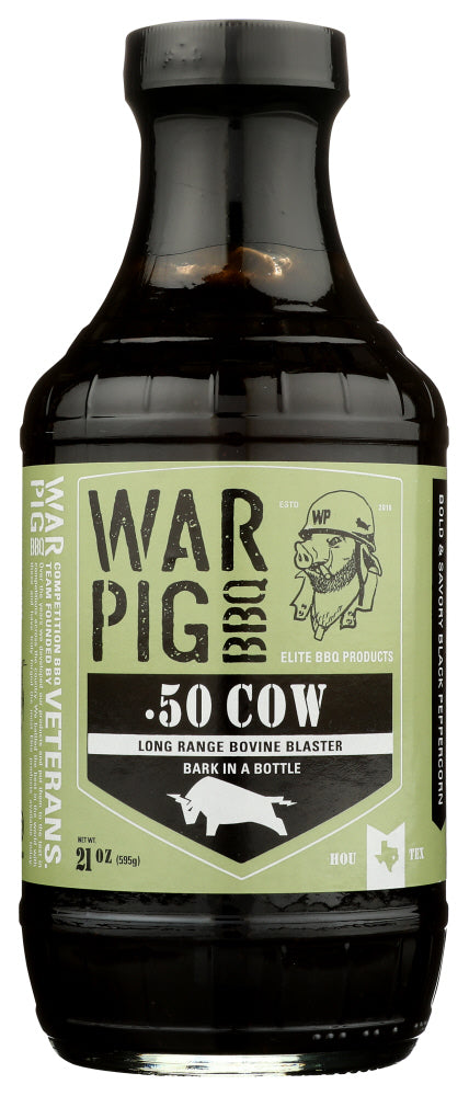 WARPIG BBQ: 50 Cow Long Range Bovine Blaster BBQ Glaze Sauce, 21 oz