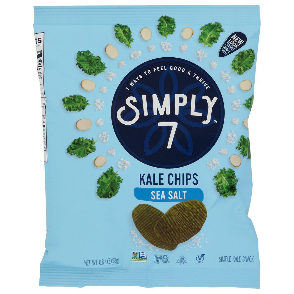 SIMPLY 7: Sea Salt Kale Chips, 0.8 oz