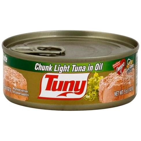 TUNY: Tuna Light Chunk Oil, 5 oz