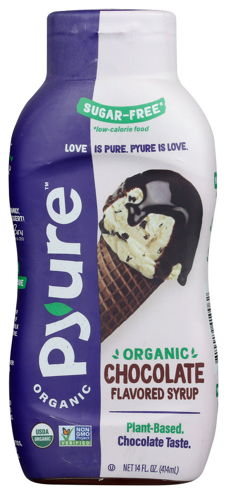 PYURE: Organic Chocolate Syrup Sugar Free, 14 fo