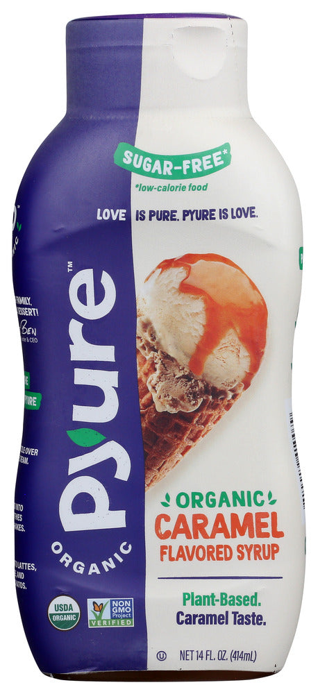 PYURE: Organic Caramel Syrup Sugar Free, 14 fo