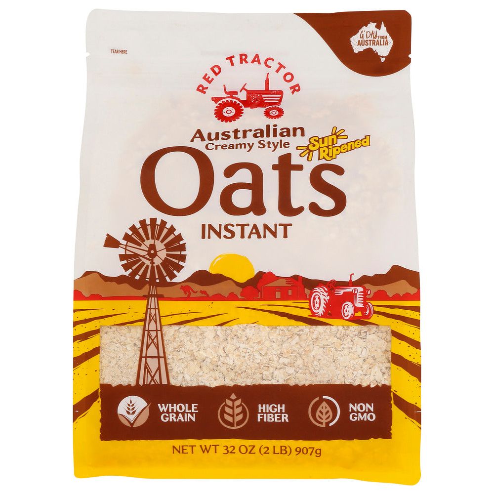 RED TRACTOR: Oats Instant Australian, 32 OZ