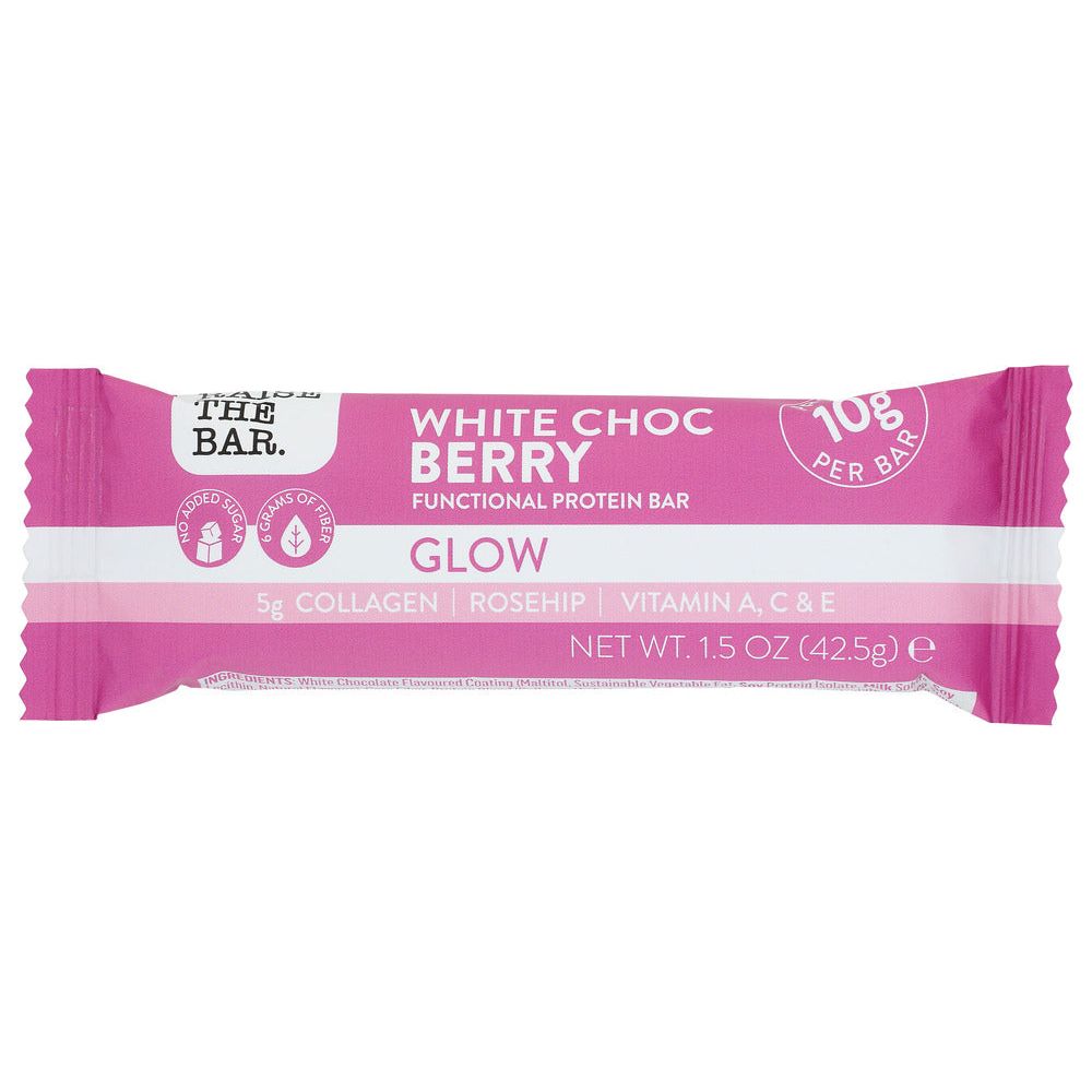 RAISE THE BAR: Bar Protein White Chocolate Berry, 1.5 OZ