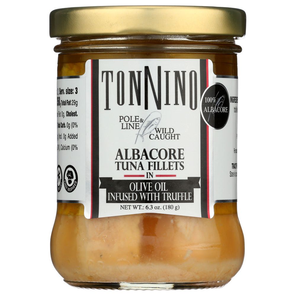 TONNINO: Albacore Tuna Fillet in Olive Oil with Truffle, 6.3 oz