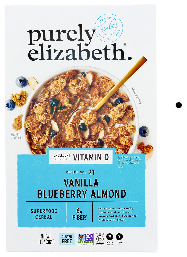 PURELY ELIZABETH: Cereal Vanilla Blueberry Almond, 11 oz