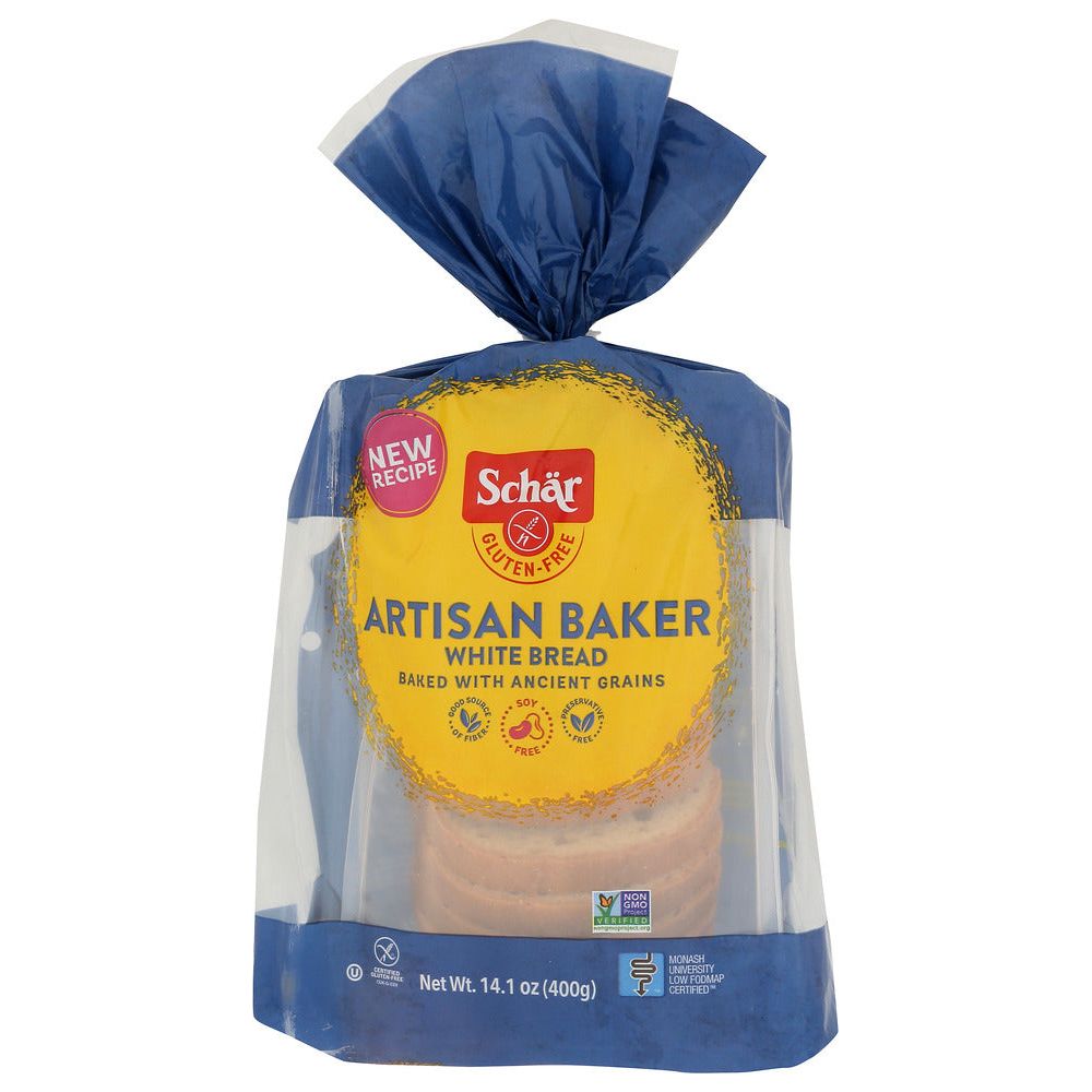SCHAR: Gluten Free Artisan Baker White Bread, 14.1 oz
