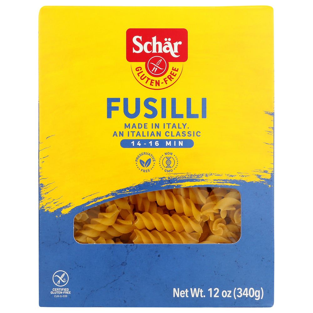 SCHAR: Pasta Fusilli Gluten Free, 12 oz