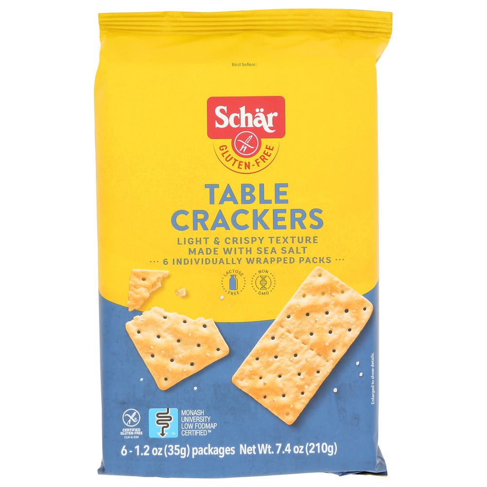 SCHAR: Table Crackers Gluten Free, 7.4 oz