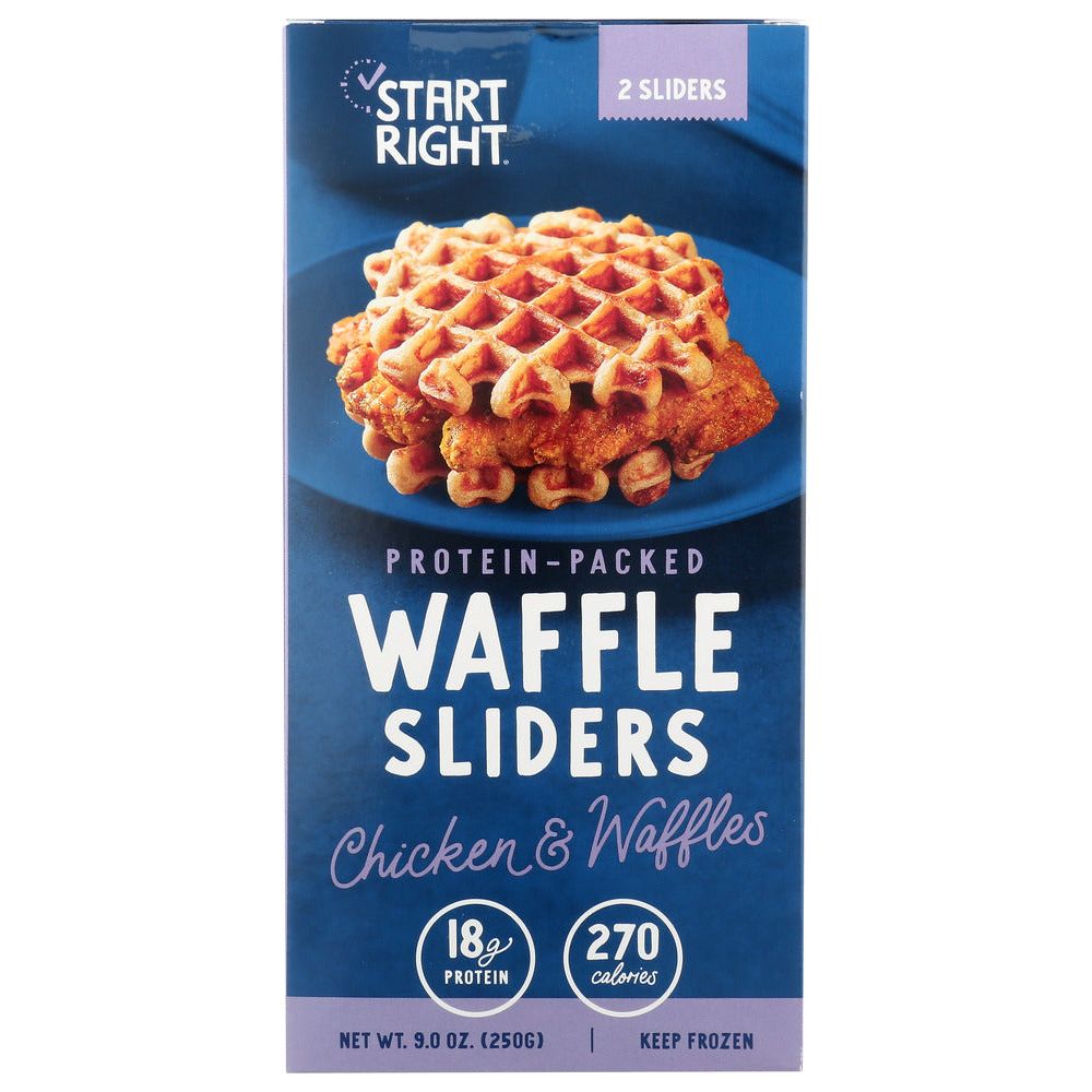 START RIGHT: Waffle Sliders Chicken And Waffles, 9 oz