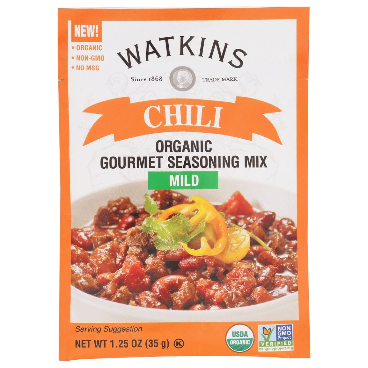WATKINS: Organic Chili Seasoning Mix, 1.25 oz
