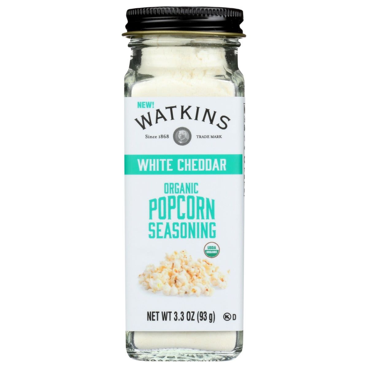 WATKINS: Popcorn White Chedder,	3.3 oz