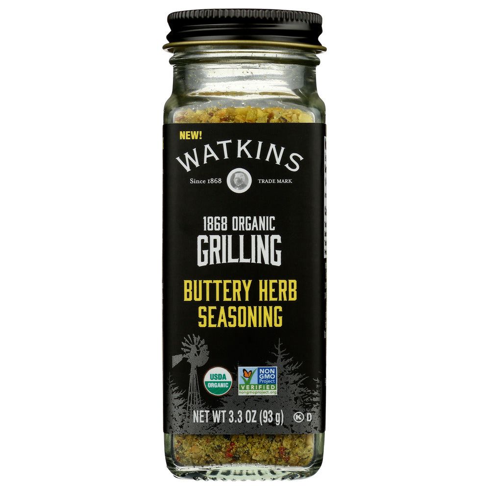 WATKINS: Organic Grilling Buttery Herb Seasoning, 3.3 oz