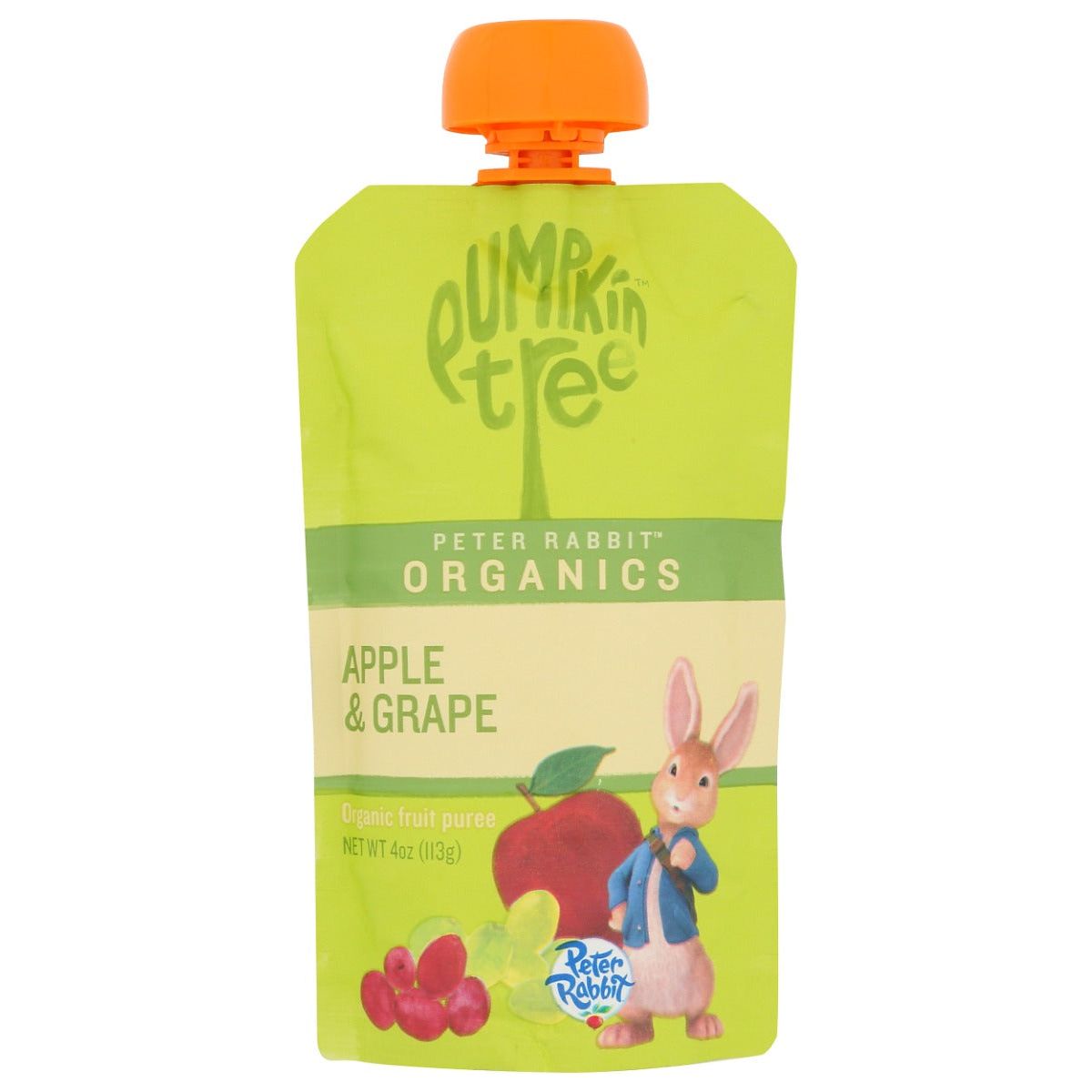 PETER RABBIT: Puree Fruit Apple Grape, 4 oz