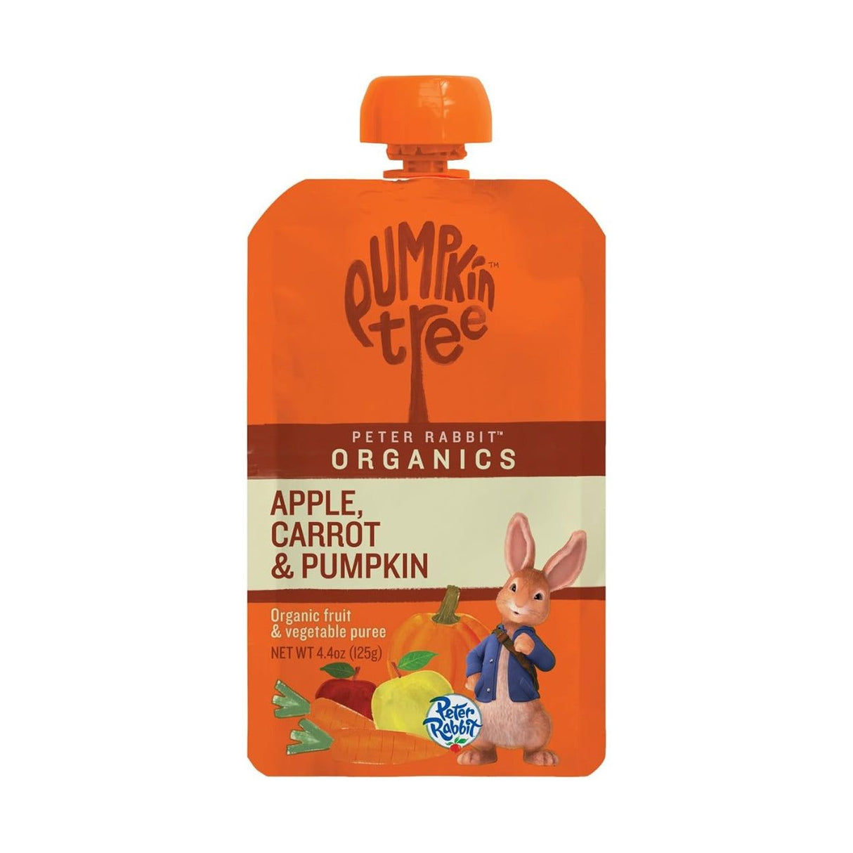 PETER RABBIT: Apple, Carrot & Pumpkin Pouch, 4.4 oz