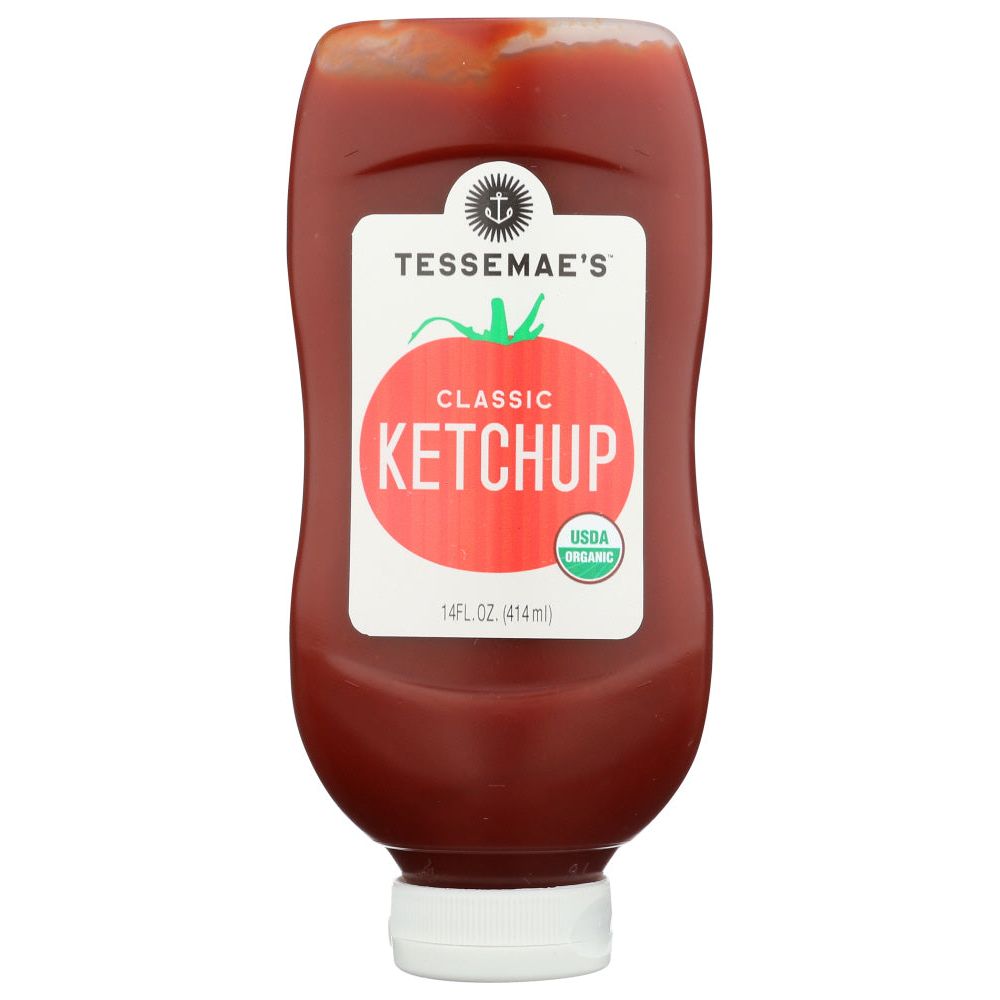 TESSEMAES: Organic Ketchup Sqz Bttl, 14 oz