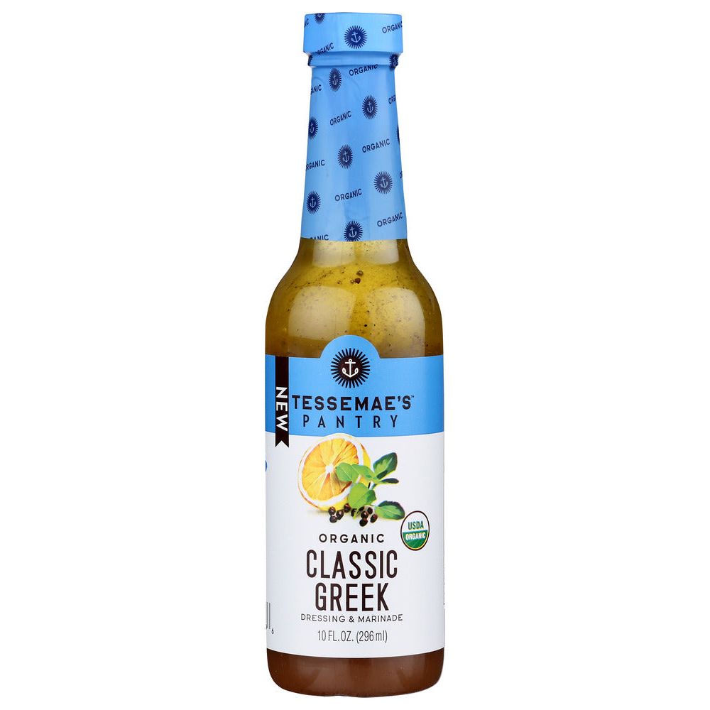 TESSEMAES: Organic Dressing Classic Greek, 10 oz