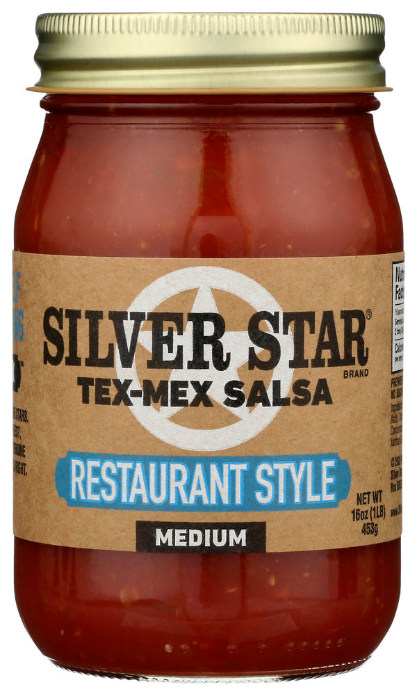 SILVERSTAR: Salsa Rstrnt Syle Medium, 16 oz