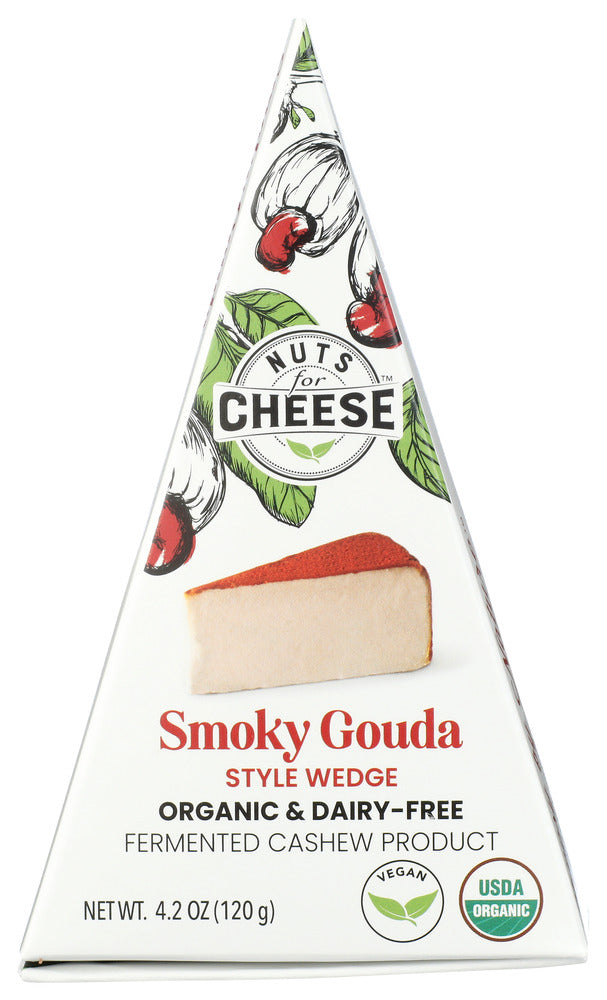 NUTS FOR CHEESE: Cheese Gouda Smoky Wedge, 4.2 oz