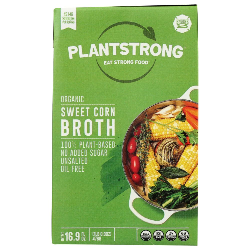 PLANTSTRONG: Sweet Corn Broth, 16.9 fo