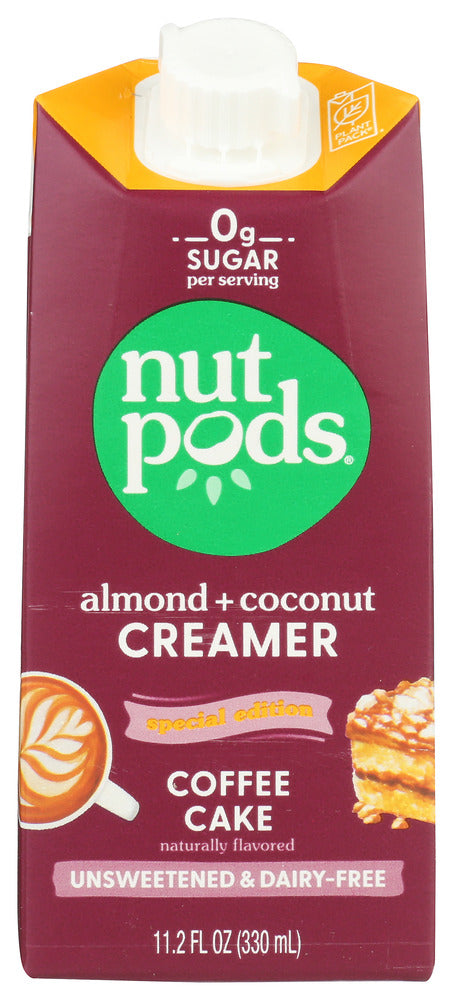 NUTPODS: Creamer Unsweetened Coffee Cake, 11.2 fo