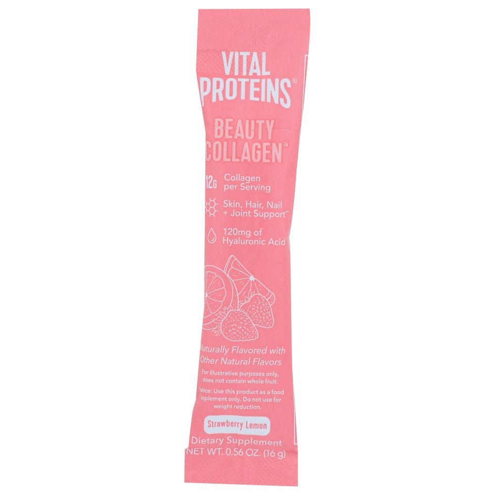 VITAL PROTEINS: Beauty Collagen Strawberry Lemon Stick, 16 gm