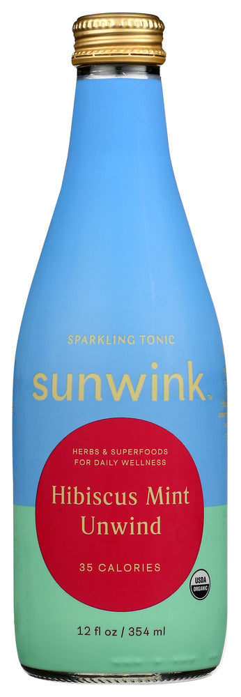 SUNWINK: Hibiscus Mint Unwind Tonic, 12 oz