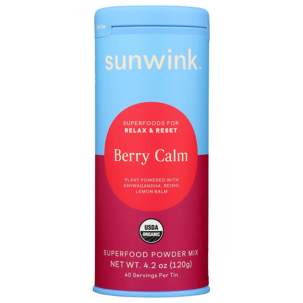 SUNWINK: Superfd Pwdr Calm Berry, 4.2 oz