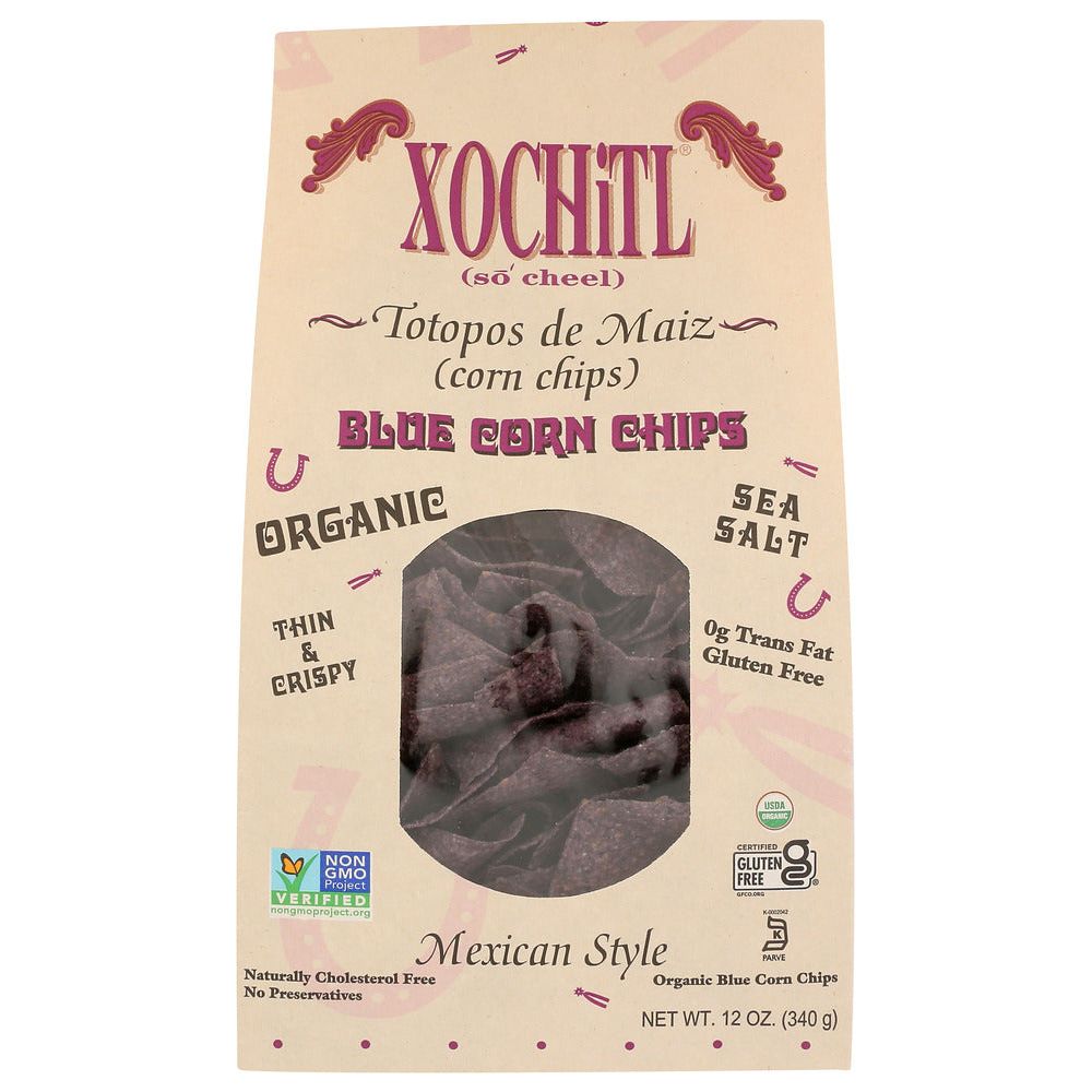 XOCHITL: Mexican Style Blue Corn Chips, 12 oz