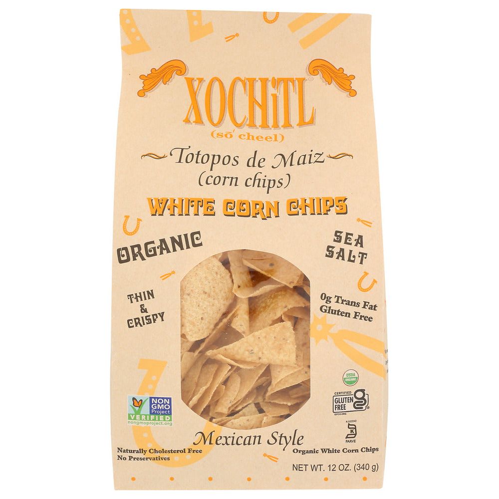 XOCHITL: Organic White Corn Chips, 12 oz