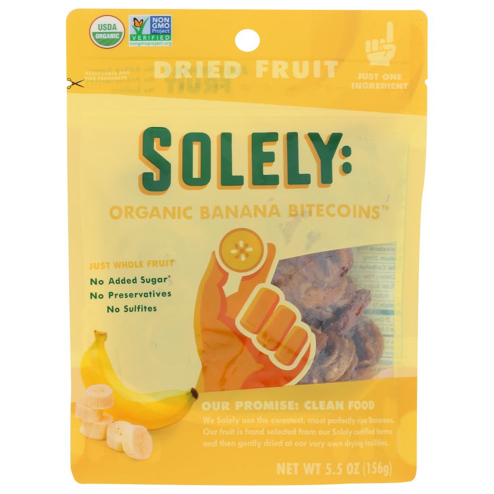 SOLELY: Fruit Dried Banana Org, 5.5 OZ