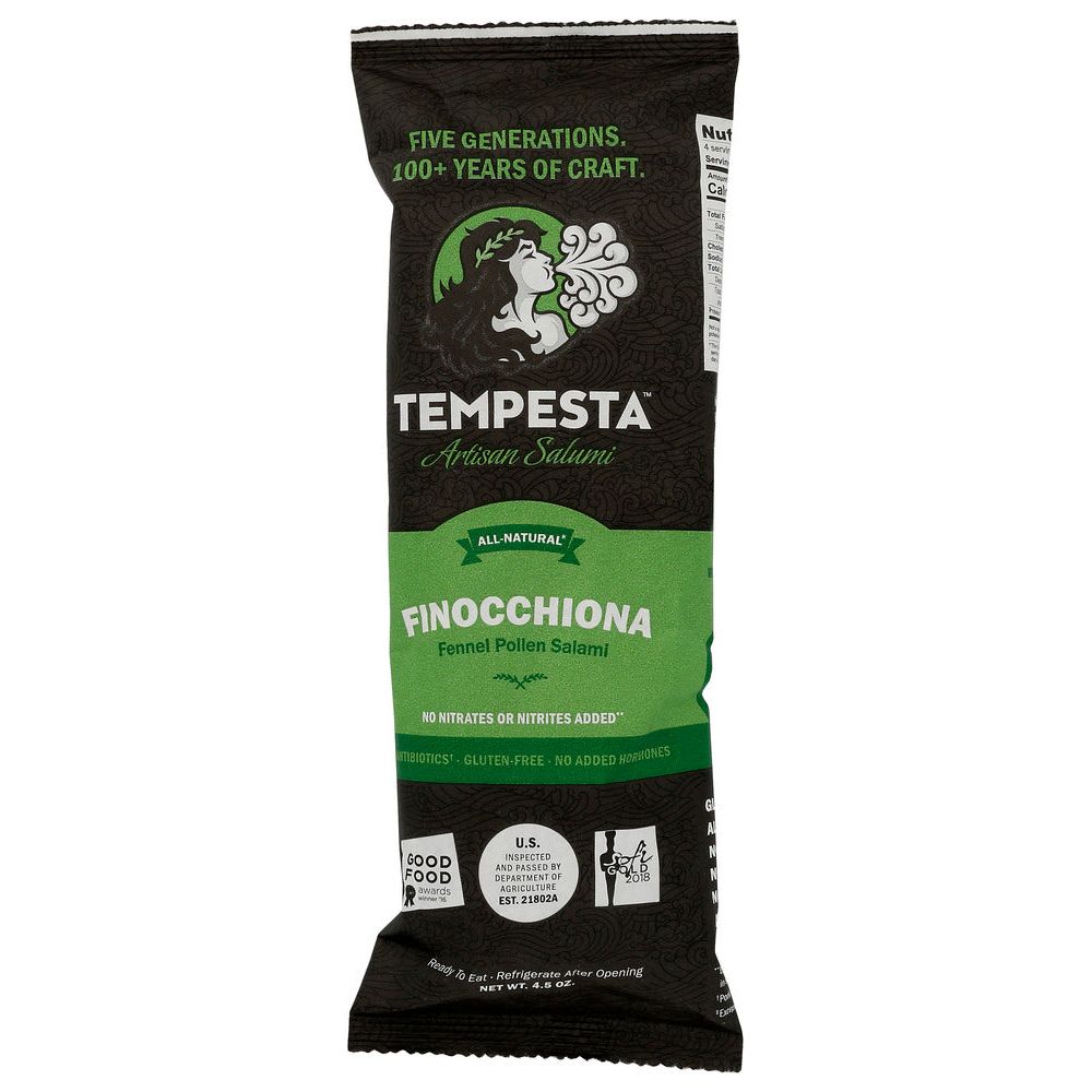 TEMPESTA ARTISAN SALAMI: Finocchiona, 4.5 oz