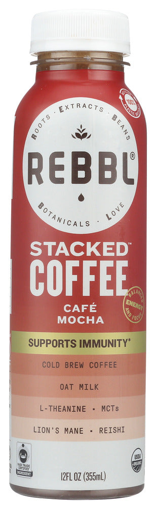 REBBL: Stacked Coffee Cafe Mocha, 12 fo
