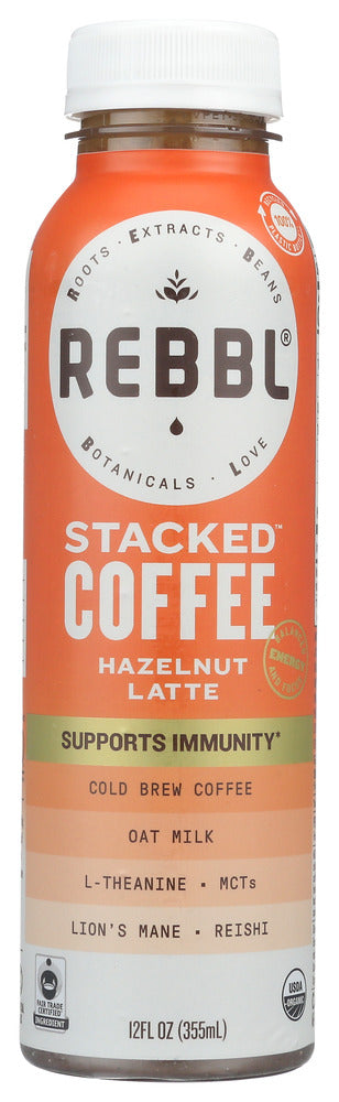 REBBL: Stacked Coffee Hazelnut Latte, 12 fo