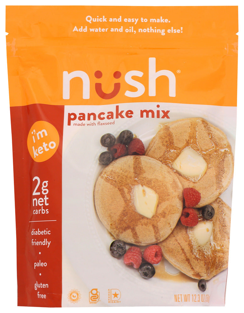 NUSH: Pancake Keto Mix, 12.3 oz