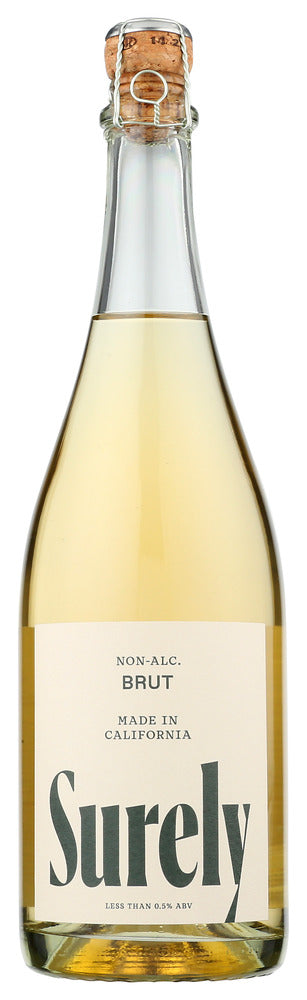 SURELY: Non Alcoholic Sparkling Brut, 25.36 fo