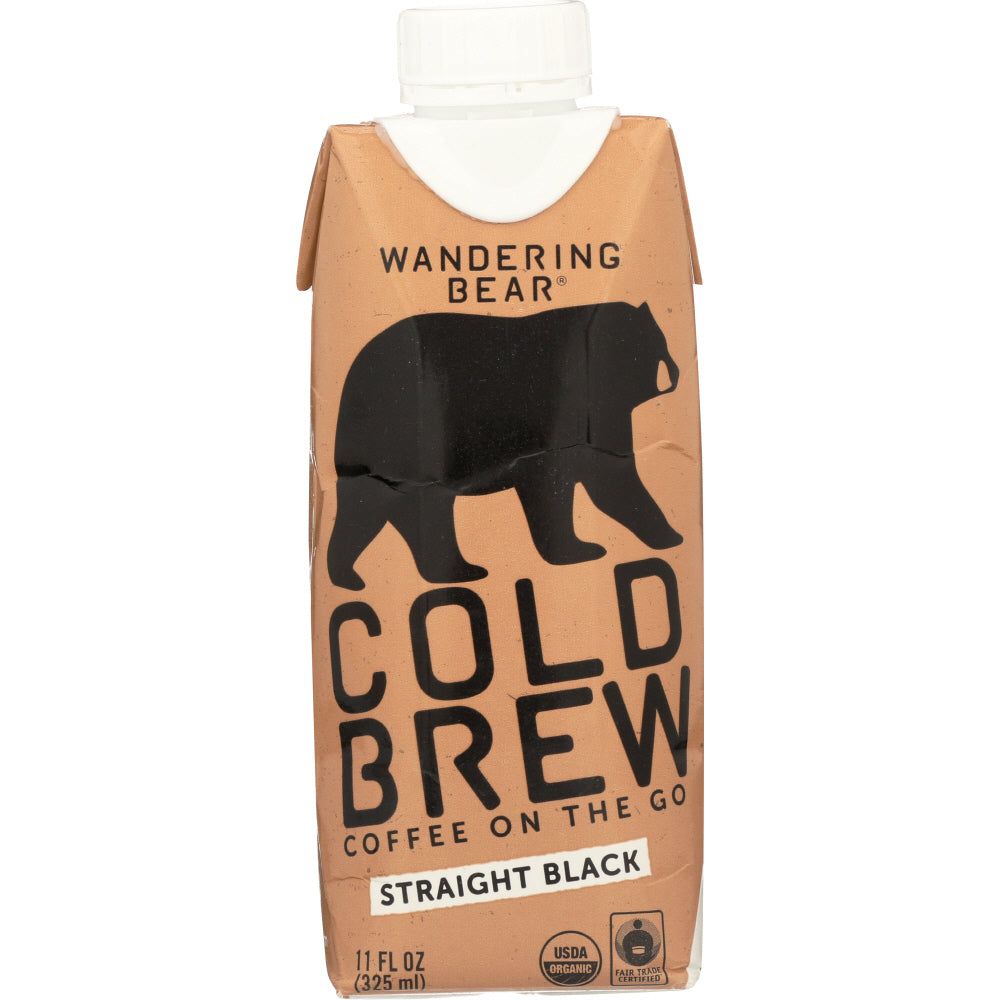 WANDERING BEAR COFFEE: Coffee Cold Brew Black, 11 fo