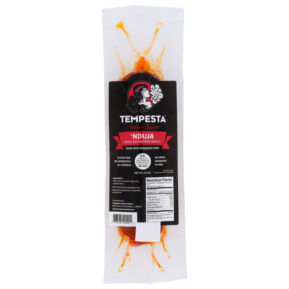 TEMPESTA ARTISAN SALAMI: Salami Spicy Spread, 6 oz