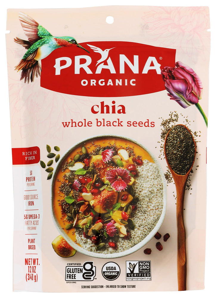 PRANA: Chia Black Whole Org, 12 oz