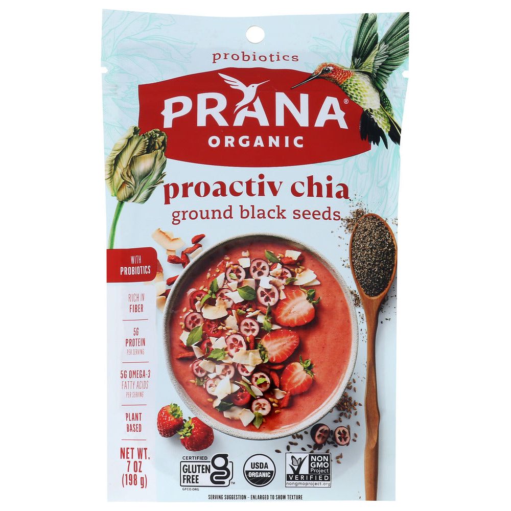 PRANA: Organic Proactiv Chia Ground Black, 7 oz