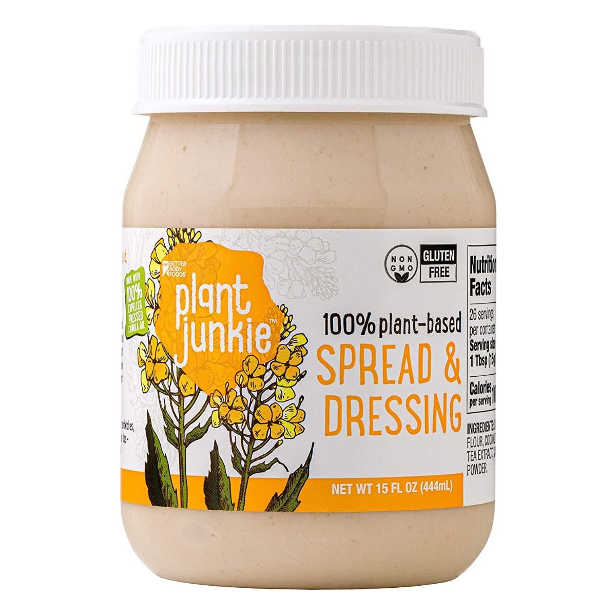 PLANT JUNKIE: Drssng Spread Canola Oil, 15 fo