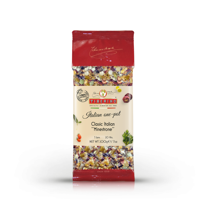 TIBERINO: Pouch Minestrn Veggie, 7 OZ
