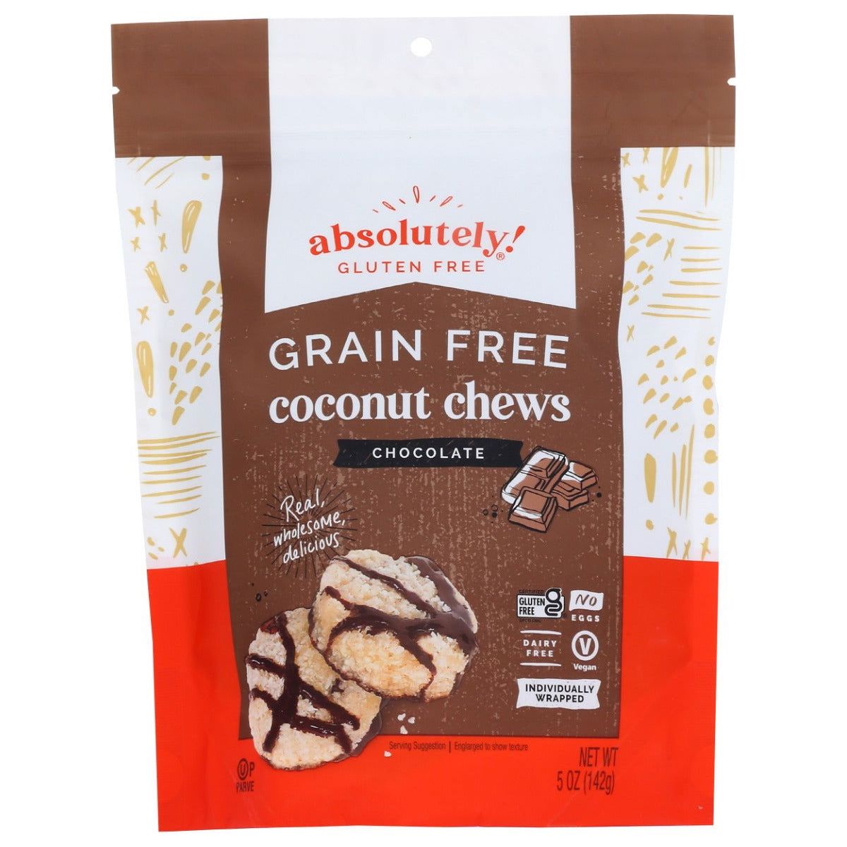 ABSOLUTELY GLUTEN FREE: Chocolate Coconut Chews, 5 oz - Sunshine Co Op. - #tag1#