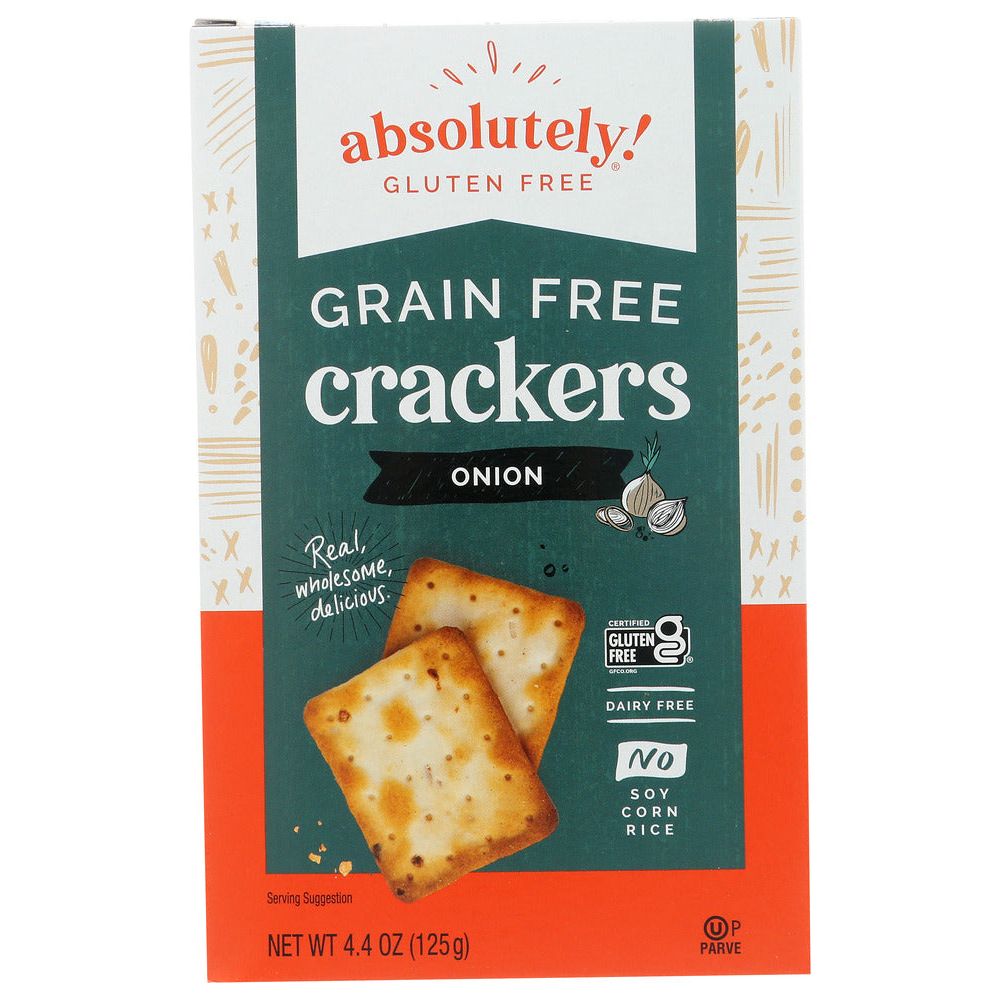 ABSOLUTELY GLUTEN FREE: Cracker Gluten Free Toasted Onion, 4.4 oz - #tag1# - #tag2#