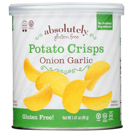ABSOLUTELY GLUTEN FREE: Onion Garlic Potato Crisps, 1.41 oz - #tag1# - #tag2#