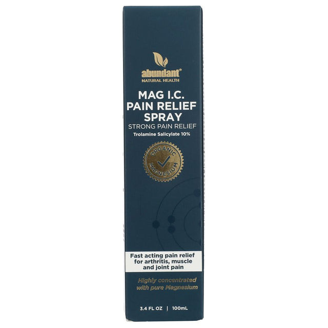 ABUNDANT NATURAL HEALTH: MAG IC Spray Strong Pain Relief, 3.4 fo - #tag1# - #tag2#