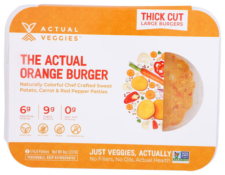 ACTUAL VEGGIES: Burger Orange, 8 oz - #tag1# - #tag2#