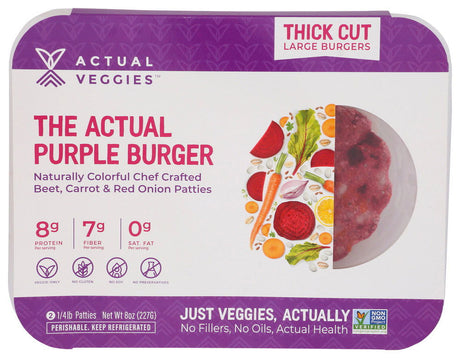 ACTUAL VEGGIES: Burger Purple, 8 oz - #tag1# - #tag2#