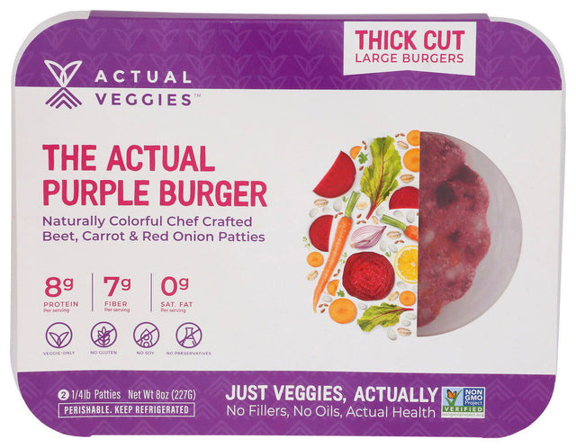 ACTUAL VEGGIES: Burger Purple, 8 oz - #tag1# - #tag2#