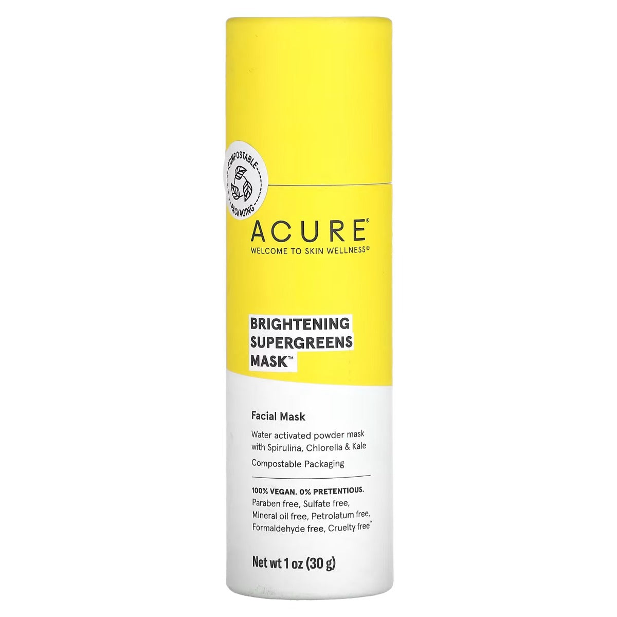 ACURE: Brightening Supergreens Beauty Mask, 1 oz - #tag1# - #tag2#