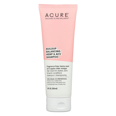 ACURE: Buildup Balancing Hemp Acv Shampoo, 8 fo - #tag1# - #tag2#